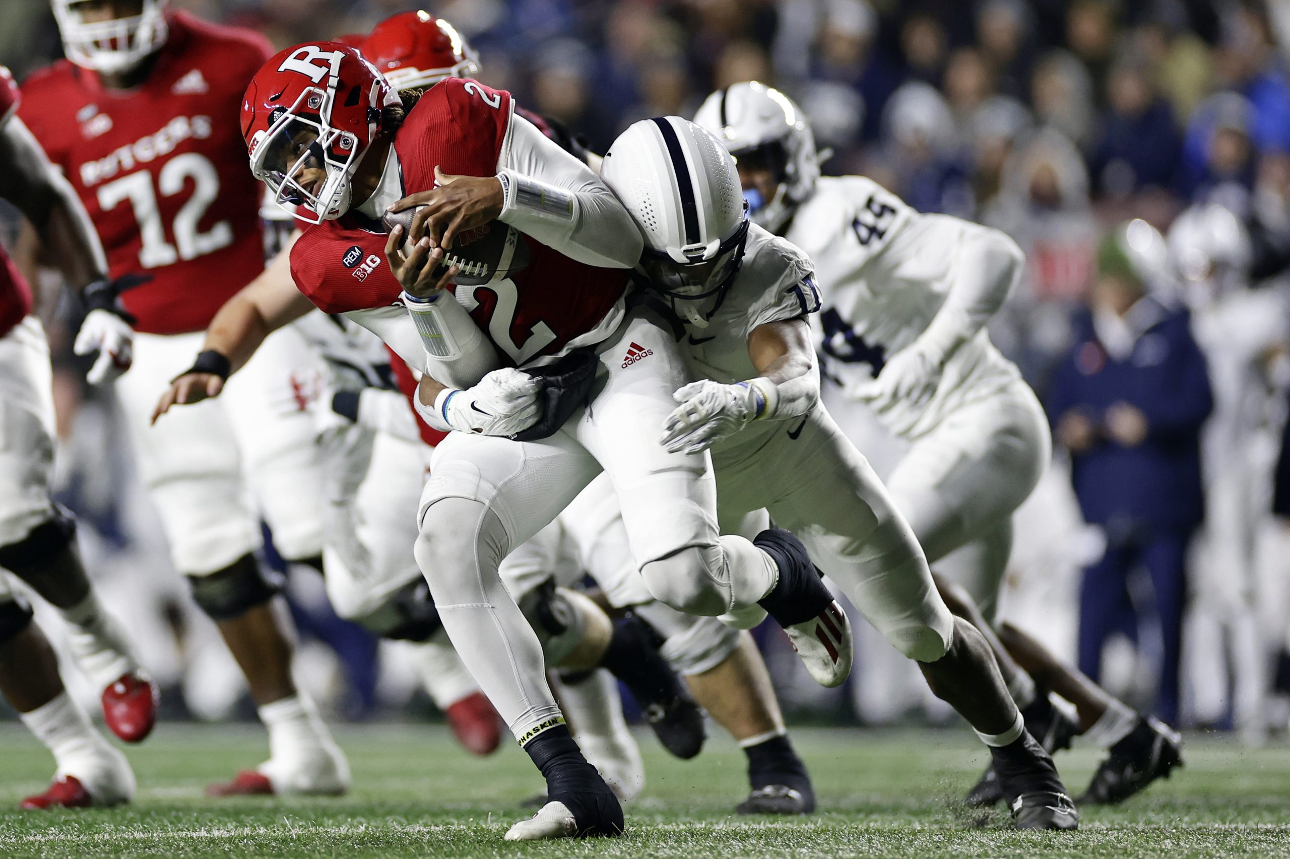 WVU's offensive line needs to hold off Penn State's vaunted pass rush